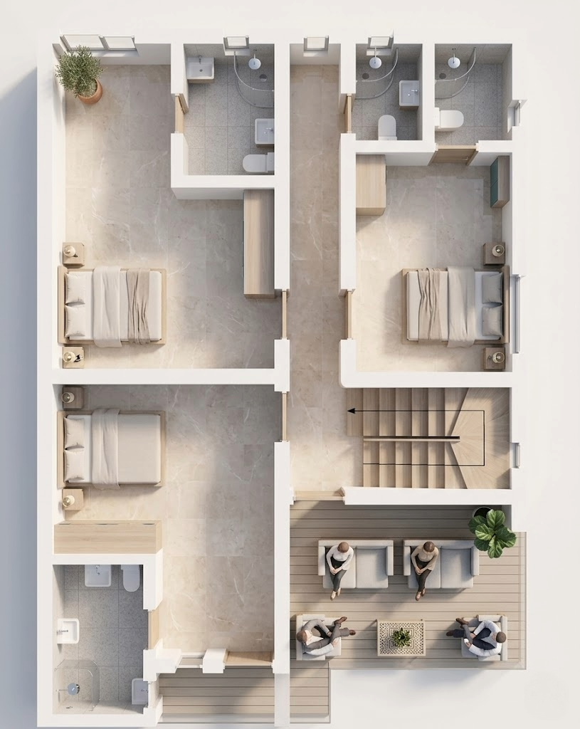 villa b FACADE etage 2r